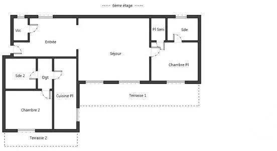 Appartement 3 pièces 72 m²