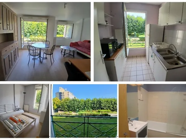 Location Compiègne Grand T2 meublé de 49m² - Quartier Les Capucins - Saint-Germain