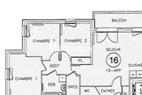 Appartement 4 pièces 75 m²