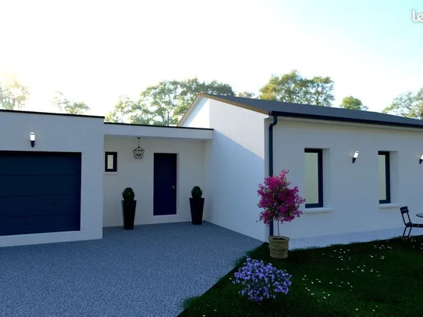 Maison de 112.8 m² sur un terrain de 666 m² à BIGNOUX en VIENNE (86)