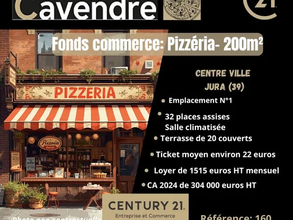 Pizzéria 200 m² LONS LE SAUNIER