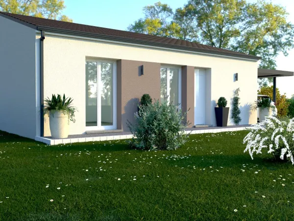 Terrain + maison 75 m²