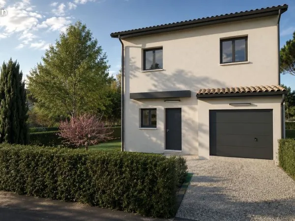 Maison neuve dans quartier résidentiel