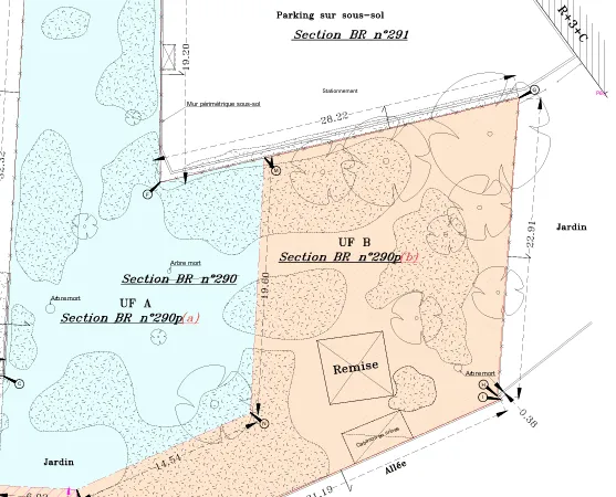 Terrain constructible 613 m²