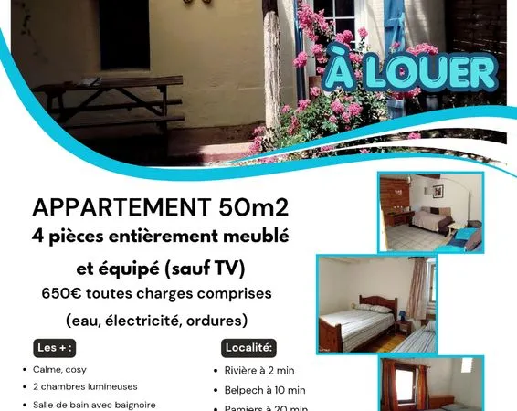 Appartement à louer calme