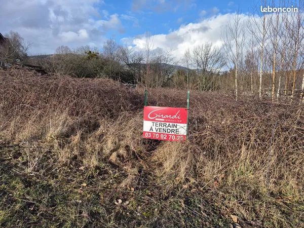 Terrain 1000 m² Giromagny