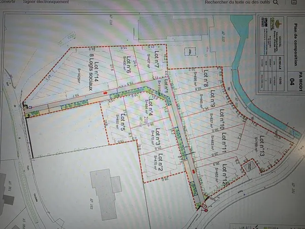 Terrain en lotissement 400 m²