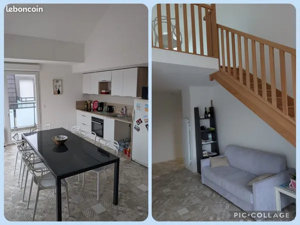 Appartement T3 Duplex 72,5m² avec parking dans résidence sécurisée