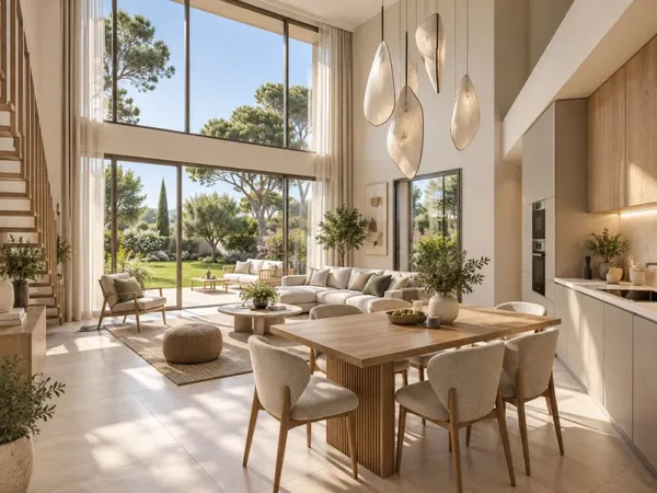 ANTIBES : UNIQUE T4 DUPLEX DE 90M² AVEC 180M²DE JARDIN SEJOUR CATHEDRALE
