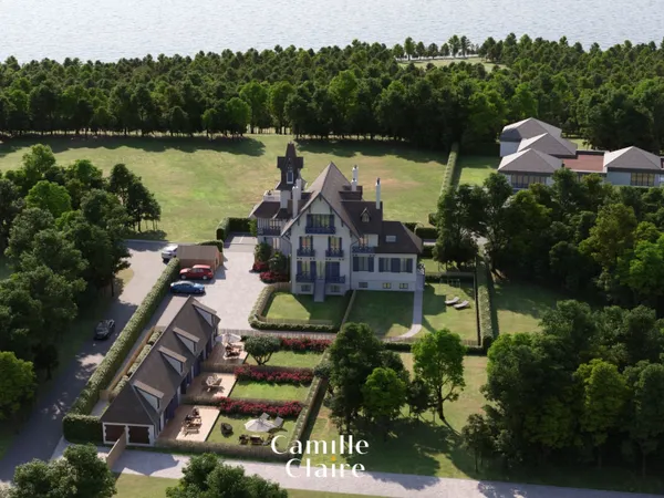 Appartement avec vaste jardin dans un Manoir classé à Trouvi