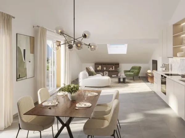 T4 duplex dernier étage 100,92 m2 Résidence neuve avec pr