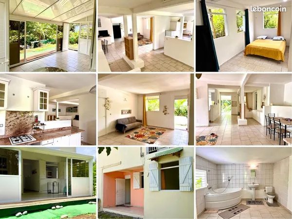 Bas de villa meublé 120 m² avec jardin - Vernou, Petit-Bourg - 850 CC