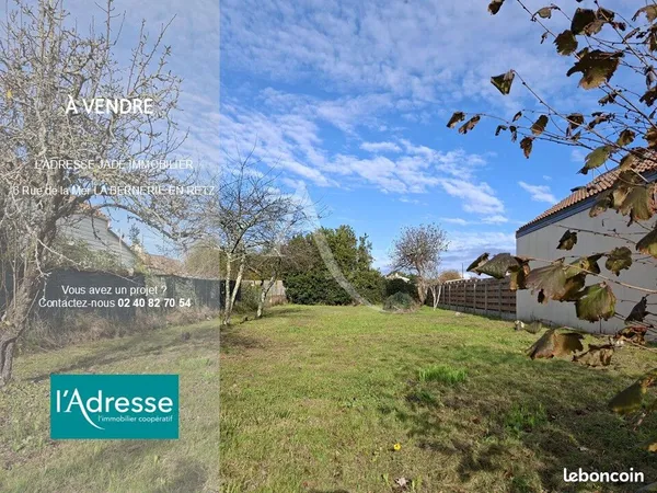 Terrain 621 m² LA BERNERIE EN RETZ