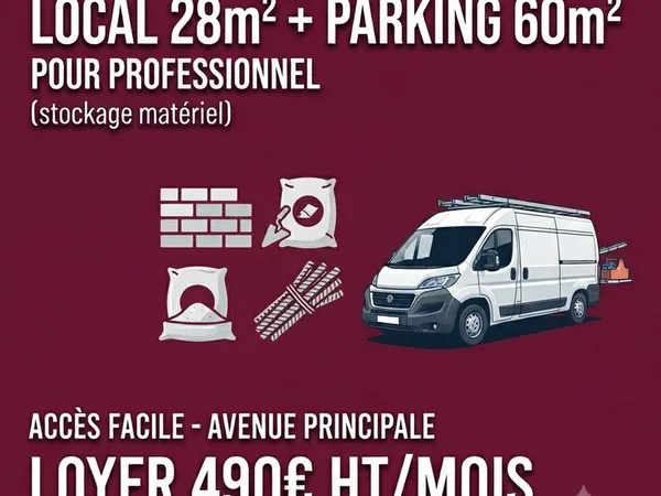 Hangard + parking