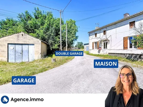Maison ancienne avec 3 chambres - Garage et jardin