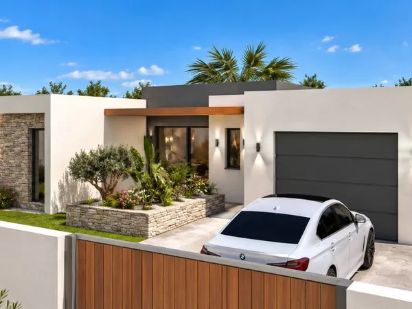 VILLA MODERNE 130m2 + TERRAIN 4faces