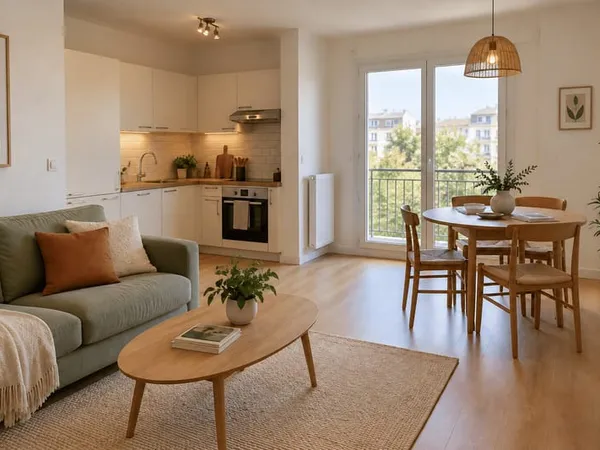 Appartement 3 pièces 62 m²