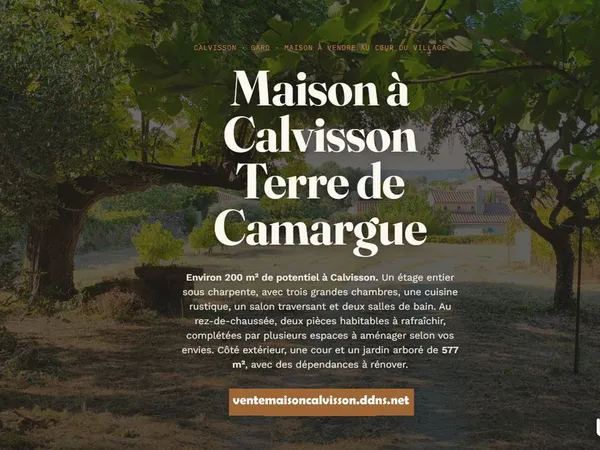 Vend maison centre de Calvisson
