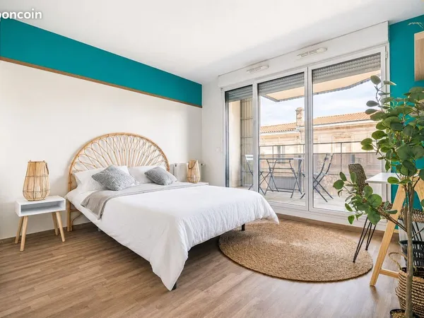 Chambre reposante de 14 m² à Bordeaux - BO33