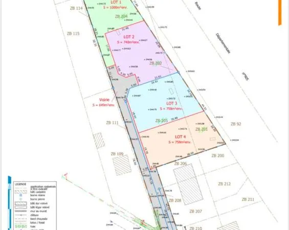 Terrain Gevry 758 m2