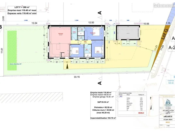 Terrain 388 m² Allègre-les-Fumades