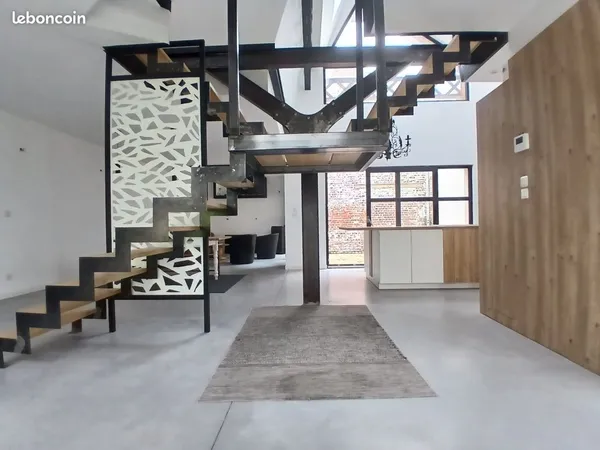 Loft type 3 de 117 m² en duplex terrasse parking