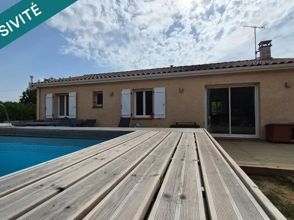Maison 4 pièces - 3 chambres - terrasse - piscine hors sol