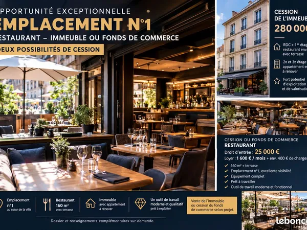 Local commercial fond de commerce