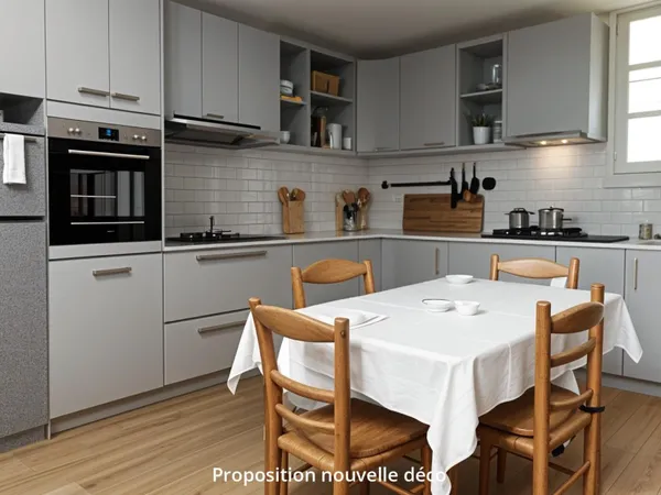 Maison en pierres, 93 m², 2 chs, terrain 522 m², Frênes