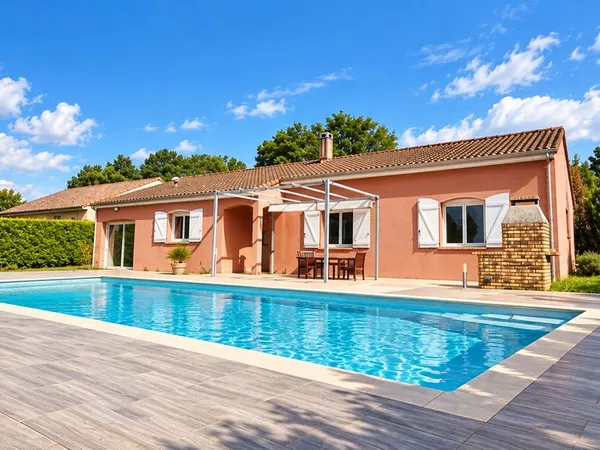 Maison familiale de plain-pied avec piscine et grand terrain - Cusset