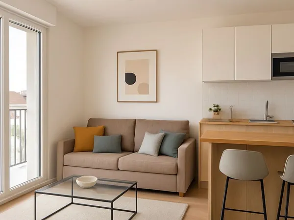 Studio 1 pièce 28 m²