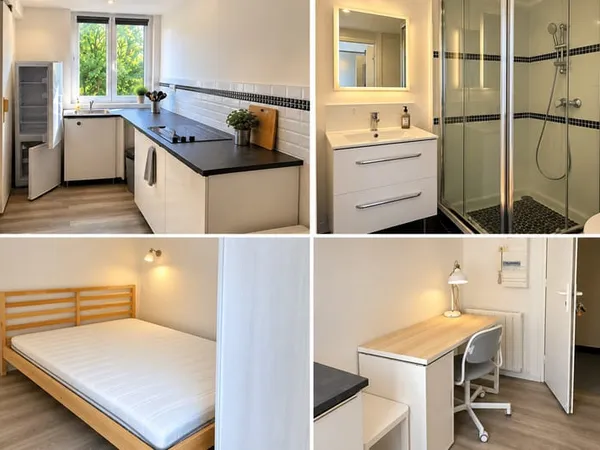 Studio 1 pièce 17 m²