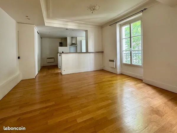2p 49m2 clair et calme sur jardin