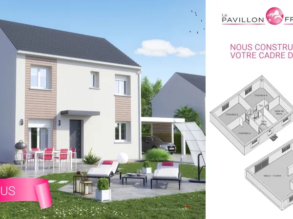Terrain + maison 120 m²