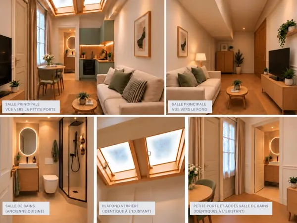 Appartement 1 pièce 19 m²