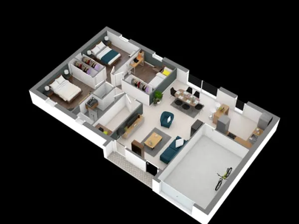 Maison neuve 4 pièces 89 m²