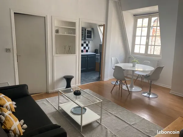 ROUEN Jean Lecanuet Beau 2 pièces meublé dans Hôtel particulier