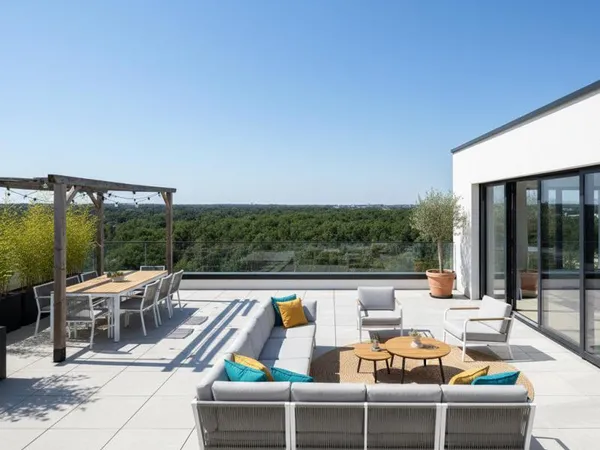 4 pièces d'exception  en étage avec terrasse de 80 m²  2 Parking inclus - orientation Sud / Sud es
