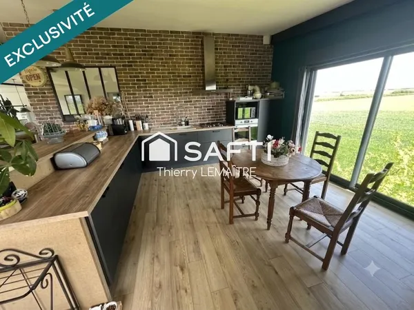 Maison Contemporaine d'Exception  4 à 5 Chambres  Vue Panoramique sur la campagne