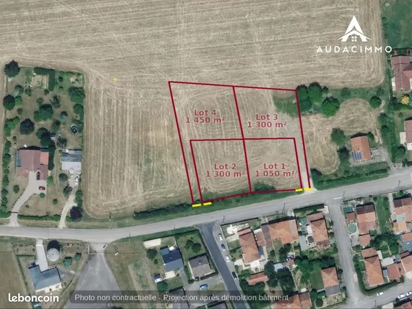 Terrain 1050 m² Dieulouard
