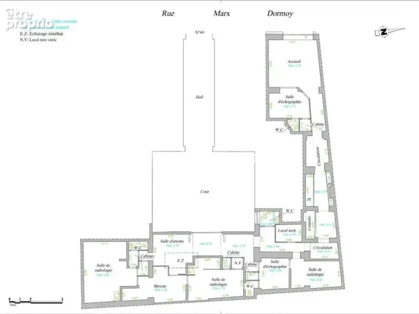 A vendre - 190m2 de murs de commerce - centre medical - 75018 paris
