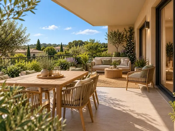 -APPARTEMENT 3 PIECES AVEC GRANDE TERRASSE ET BOXS