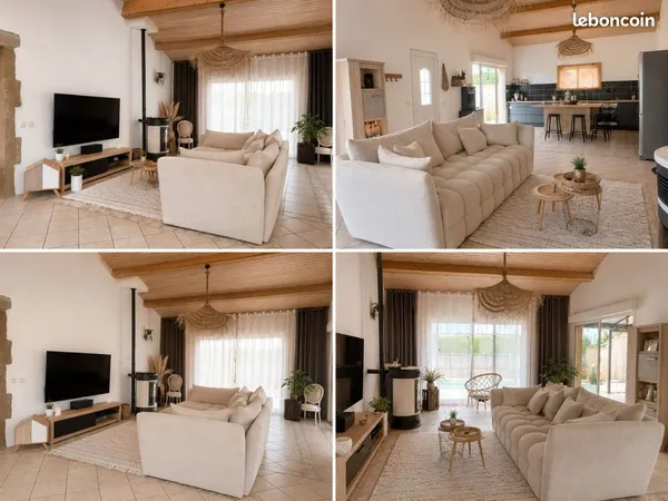 Maison 240m2 (dont un duplex indépendant)avec piscine,1300m2 de terrain