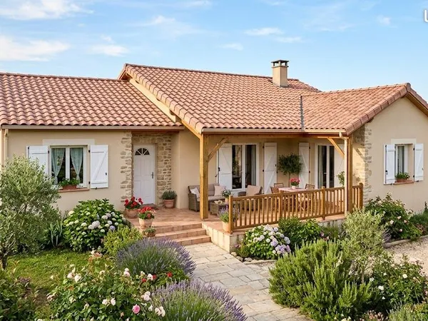 Maison 80 m² - terrain 340 m²