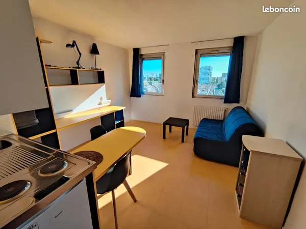 Studio meublé 21m2 beaulieu