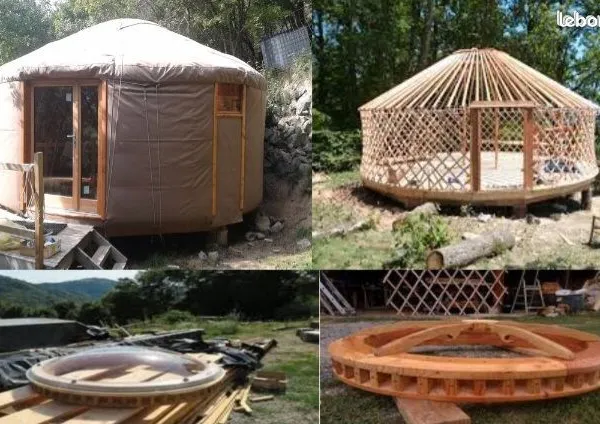 Urgent vend Yourte Contemporaine Neuve 8m diamètre