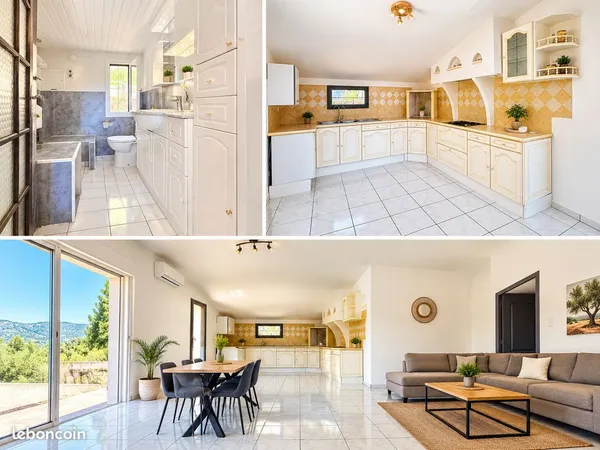 HAUT DE VILLA 87m² + 1450m² PRIVATIFS - PISCINE HORS SOL- GARAGE - VUE - SANS VIS-À-VIS