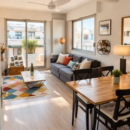 T2 44,6 m² - Balcon - Dernier étage - La Glacière