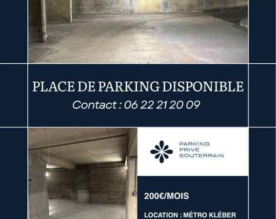 Parking métro Kléber