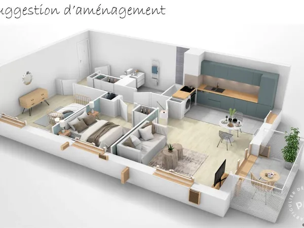 Appartement 3 pièces 65 m²
